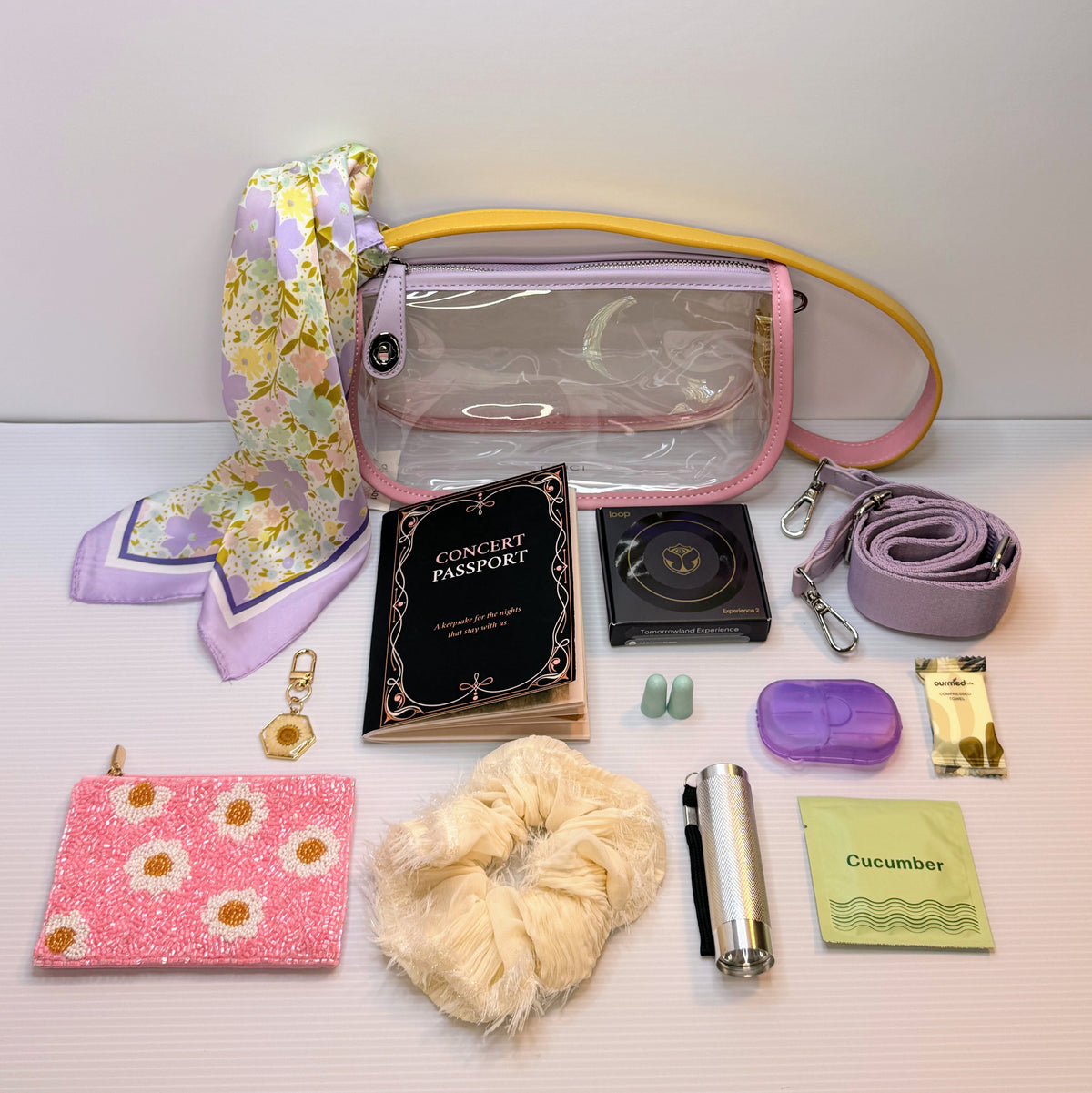 Pastel Beauty Backstage Edition Concert Bundle with Loop Tomorrowland Earplugs