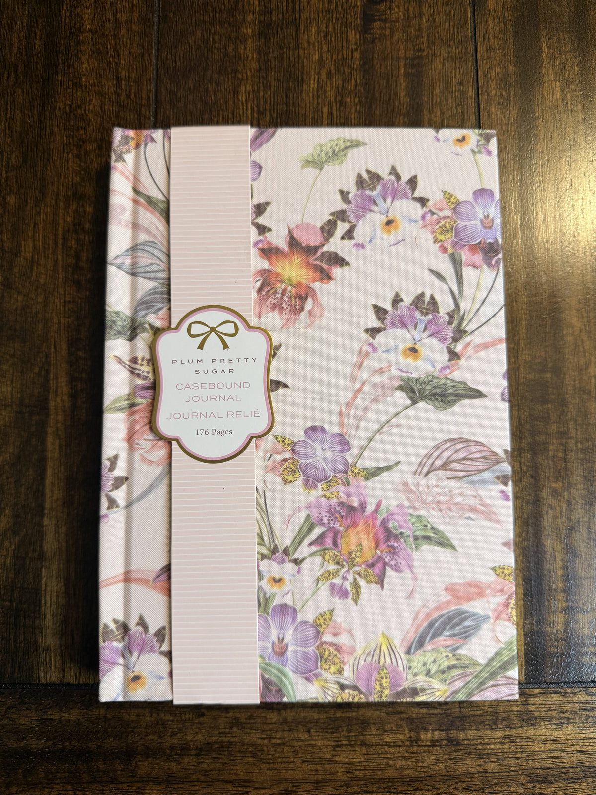 Botanical Floral Hardcover Journal - cover