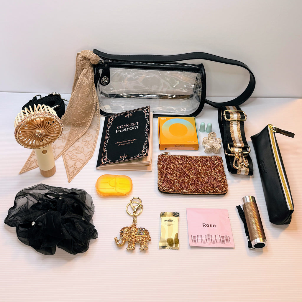 Rose Gold Bloom Backstage Edition Concert Bundle with Loop Coachella Earplugs