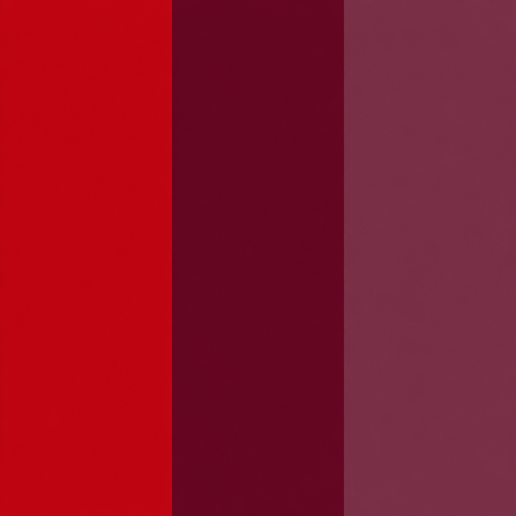Reds & Burgundy color preference palette