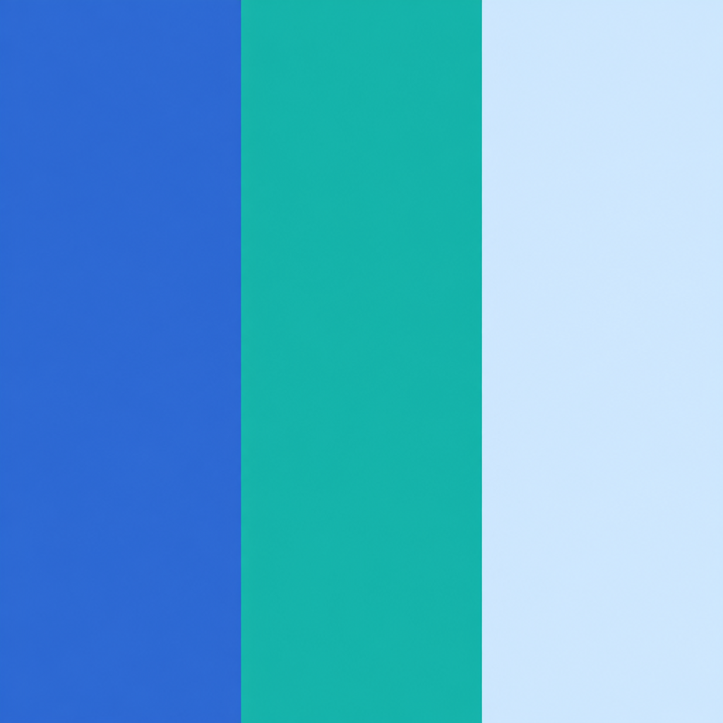 Blues & Teals color preference palette